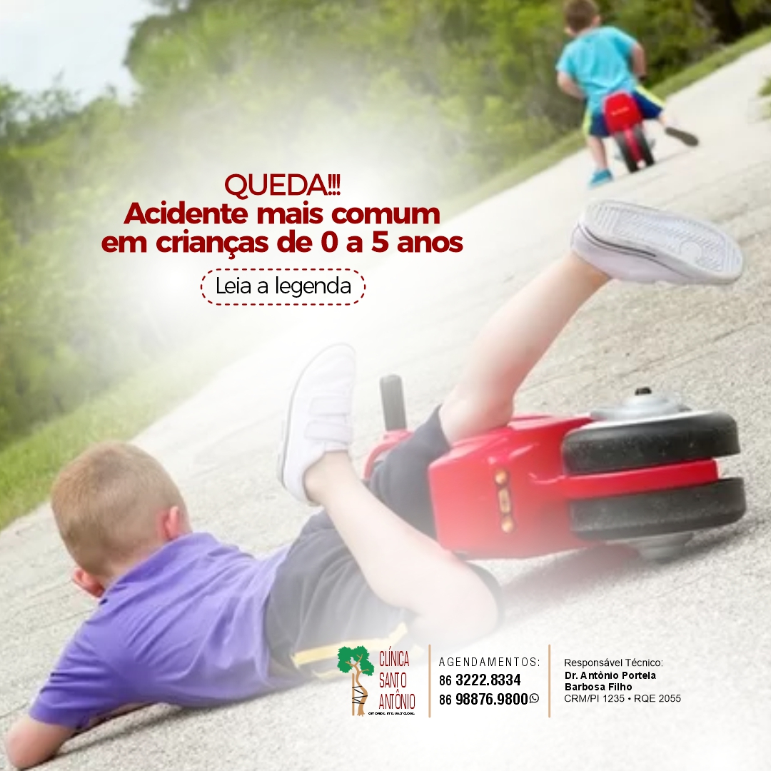 Leia mais sobre o artigo Queda! Acidente mais comum entre o e 5 anos.