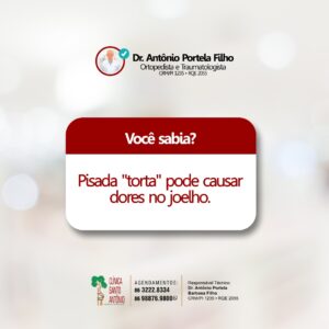 Leia mais sobre o artigo Você sabia? Pisada “torta” pode causar dores no joelho.