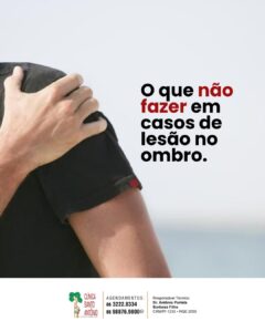 Leia mais sobre o artigo O que NÃO fazer em caso de lesão no ombro?