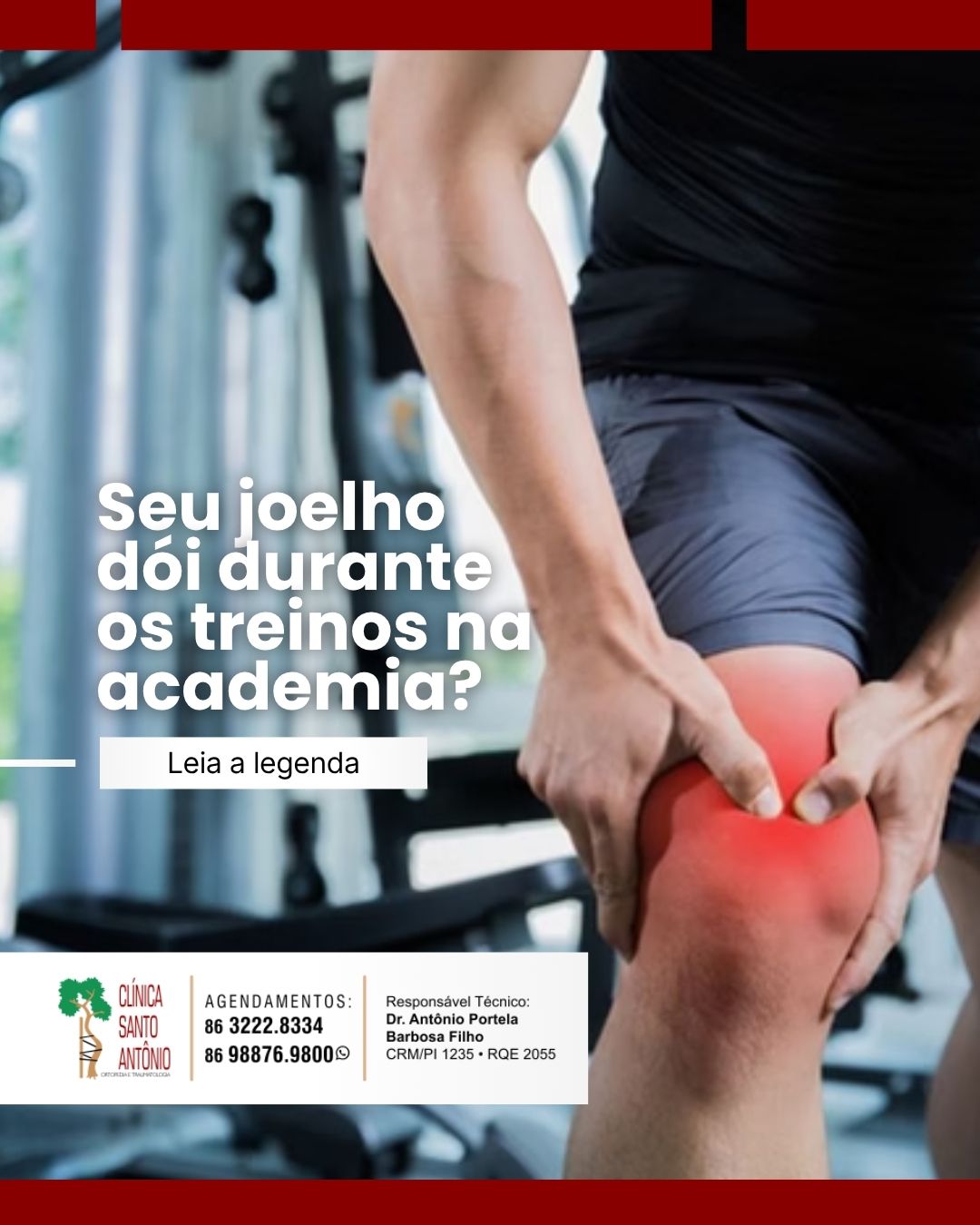 Leia mais sobre o artigo Seu joelho dói durante ou depois da academia?