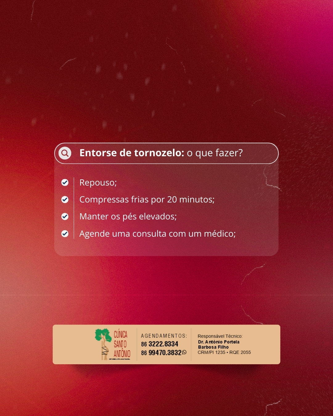 Leia mais sobre o artigo Entorse de tornozelo