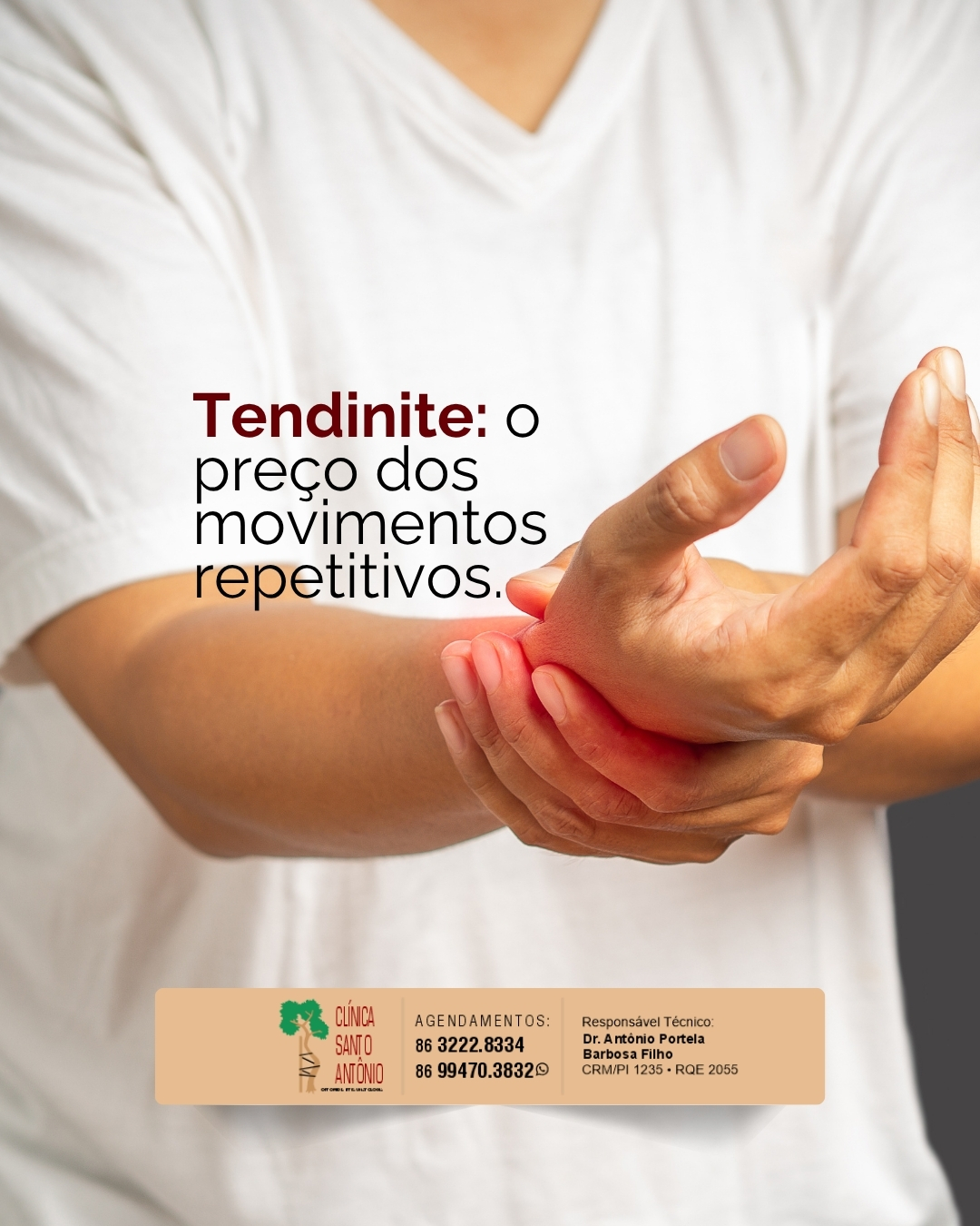 Leia mais sobre o artigo Tendinite: o preço dos movimentos repetitivos