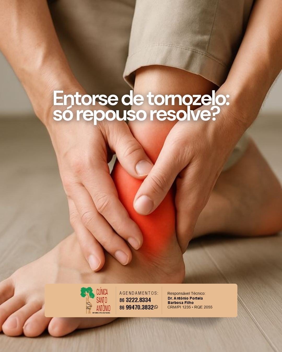 Leia mais sobre o artigo Entorse de tornozelo: só repouso resolve?