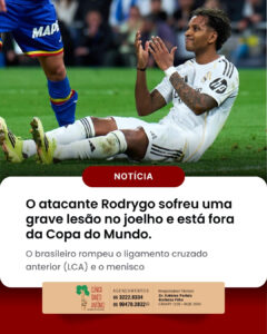 Leia mais sobre o artigo O atacante brasileiro Rodrygo está fora da Copa!