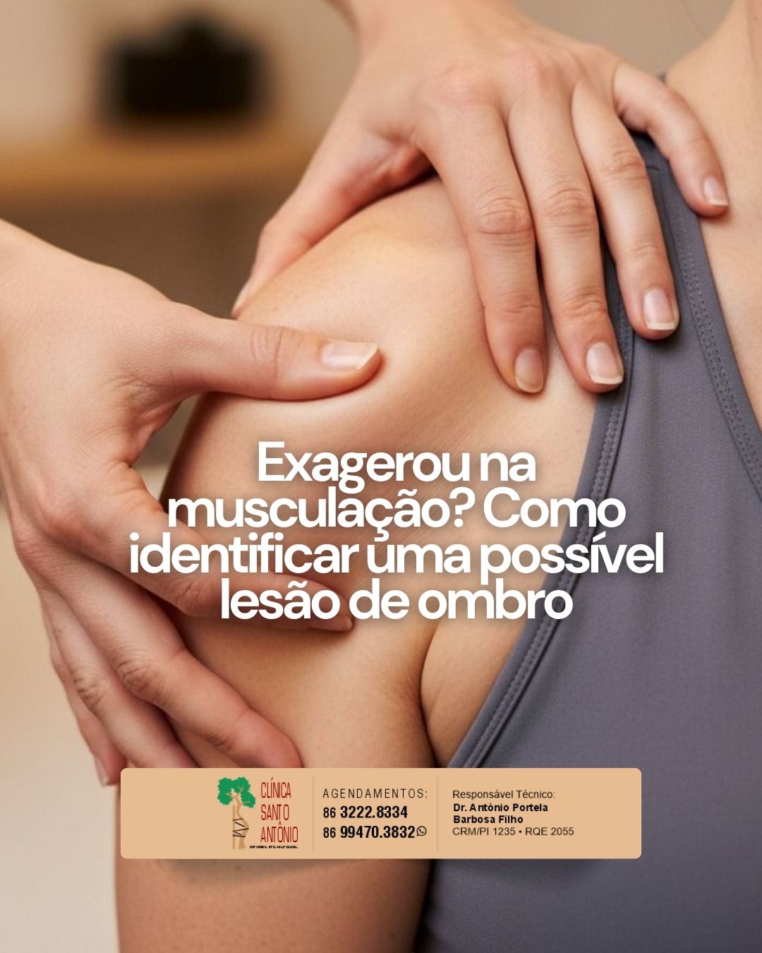 Leia mais sobre o artigo Exagerou na musculação? Como identificar uma possível lesão de ombro