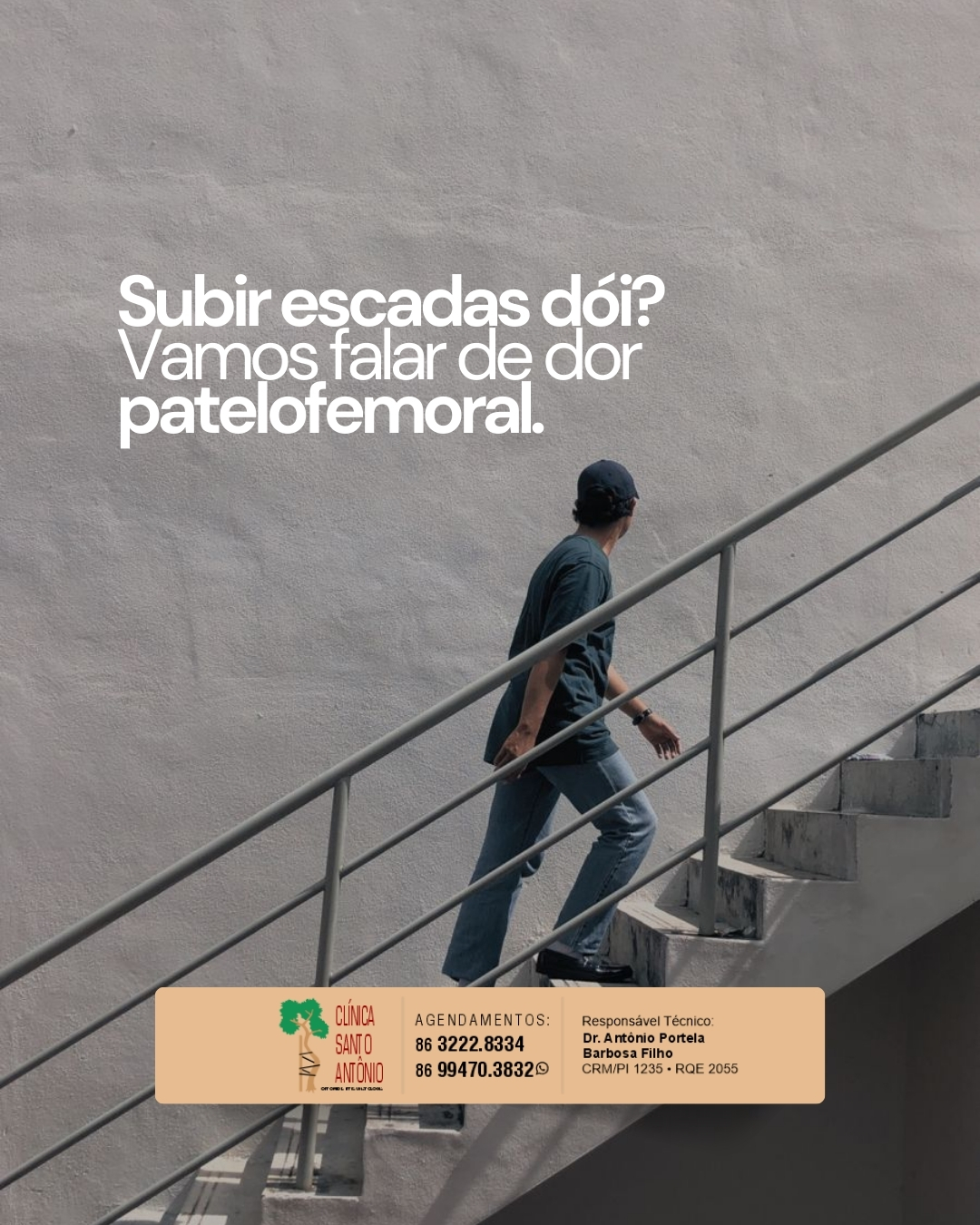Leia mais sobre o artigo Subir escada dói? Pode ser sinal de síndrome da dor patelofemoral.