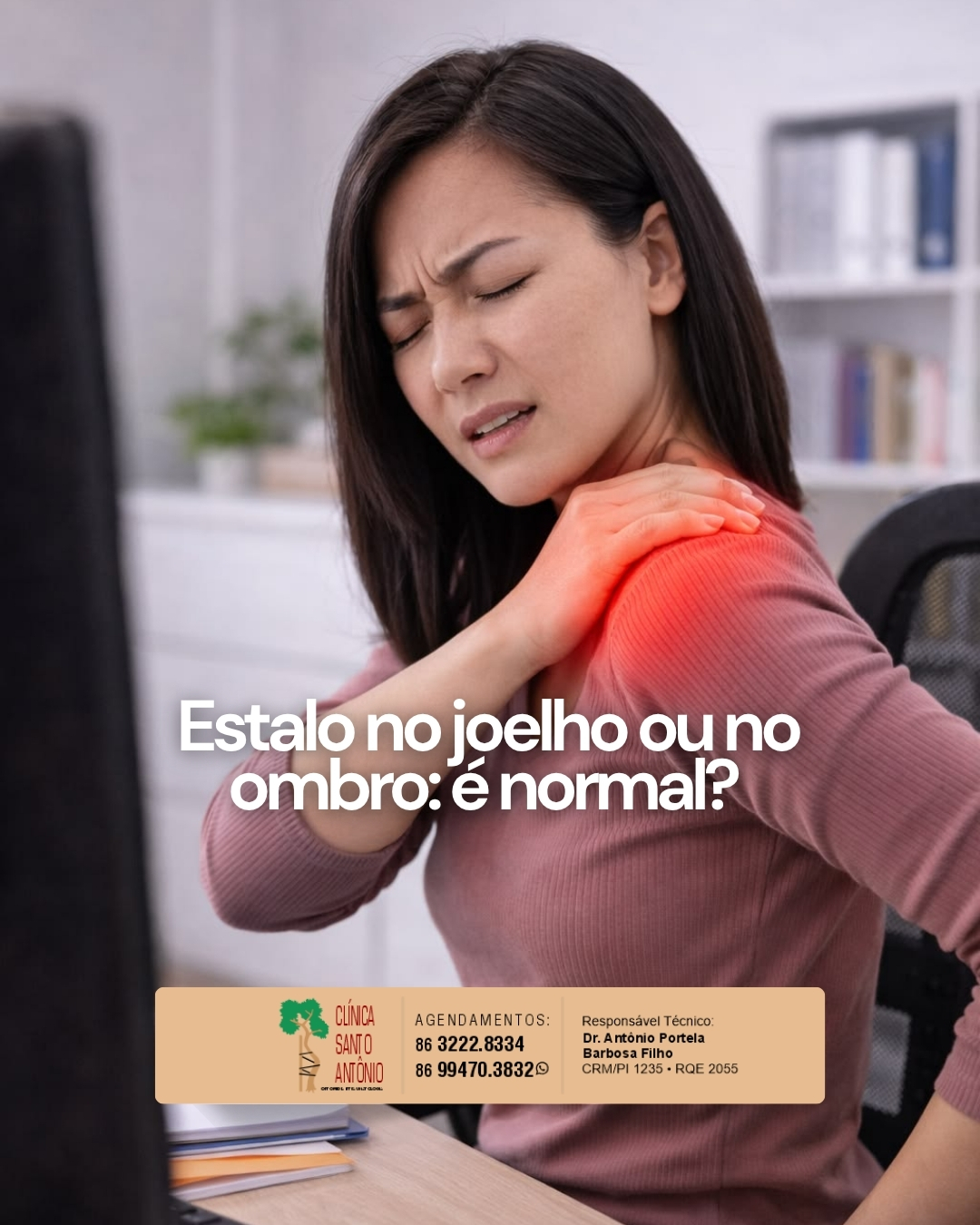 Leia mais sobre o artigo Estalos no joelho ou no ombro é normal?