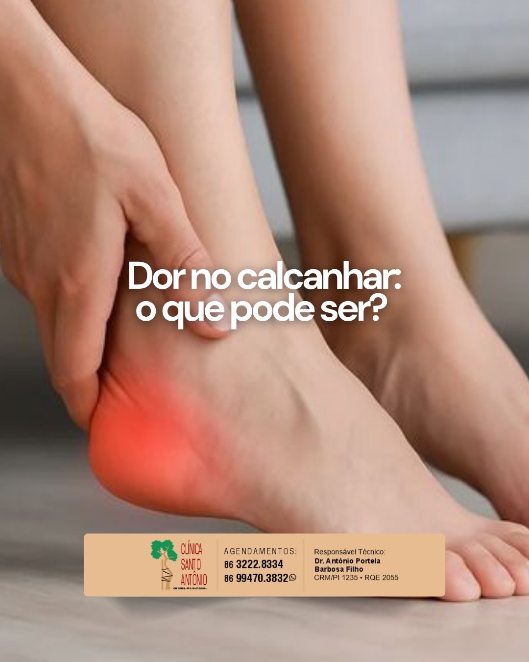 Leia mais sobre o artigo Dor no calcanhar não deve ser ignorada. ⚠️